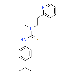 ChemSpider 2D Image | 3-(4-Isopropylphenyl)-1-methyl-1-[2-(2-pyridinyl)ethyl]thiourea | C18H23N3S