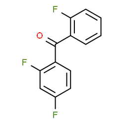 ChemSpider 2D Image | (2,4-Difluorophenyl)(2-fluorophenyl)methanone | C13H7F3O