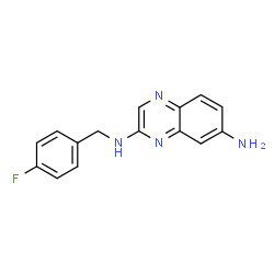 ChemSpider 2D Image | N~2~-(4-Fluorobenzyl)-2,7-quinoxalinediamine | C15H13FN4