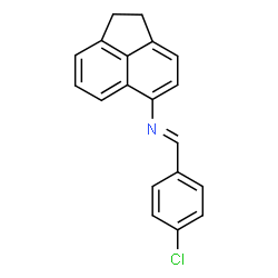 ChemSpider 2D Image | (E)-1-(4-Chlorophenyl)-N-(1,2-dihydro-5-acenaphthylenyl)methanimine | C19H14ClN