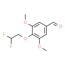 ChemSpider 2D Image | 4-(2,2-Difluoroethoxy)-3,5-dimethoxybenzaldehyde | C11H12F2O4