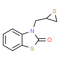 ChemSpider 2D Image | 3-(2-Thiiranylmethyl)-1,3-benzothiazol-2(3H)-one | C10H9NOS2