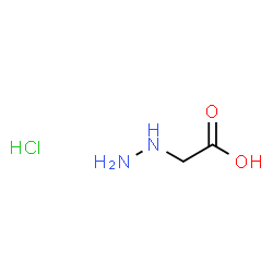ChemSpider 2D Image | Hydrazinoacetic acid hydrochloride (1:1) | C2H7ClN2O2