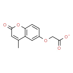 ChemSpider 2D Image | [(4-Methyl-2-oxo-2H-chromen-6-yl)oxy]acetate | C12H9O5