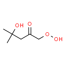 ChemSpider 2D Image | 1-Hydroperoxy-4-hydroxy-4-methyl-2-pentanone | C6H12O4