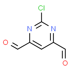 ChemSpider 2D Image | 2-Chloro-4,6-pyrimidinedicarbaldehyde | C6H3ClN2O2