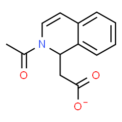 ChemSpider 2D Image | (2-Acetyl-1,2-dihydro-1-isoquinolinyl)acetate | C13H12NO3