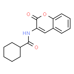 ChemSpider 2D Image | N-(2-Oxo-2H-chromen-3-yl)cyclohexanecarboxamide | C16H17NO3