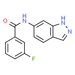 ChemSpider 2D Image | 3-Fluoro-N-(1H-indazol-6-yl)benzamide | C14H10FN3O