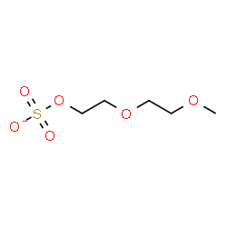 ChemSpider 2D Image | 2-(2-Methoxyethoxy)ethyl sulfate | C5H11O6S