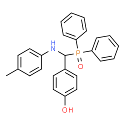 ChemSpider 2D Image | 4-{(Diphenylphosphoryl)[(4-methylphenyl)amino]methyl}phenol | C26H24NO2P