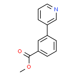 ChemSpider 2D Image | Methyl 3-(3-pyridinyl)benzoate | C13H11NO2