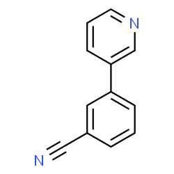 ChemSpider 2D Image | 3-(3-Pyridinyl)benzonitrile | C12H8N2