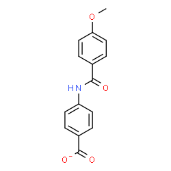 ChemSpider 2D Image | 4-[(4-Methoxybenzoyl)amino]benzoate | C15H12NO4
