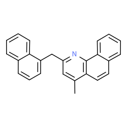 ChemSpider 2D Image | 4-Methyl-2-(1-naphthylmethyl)benzo[h]quinoline | C25H19N