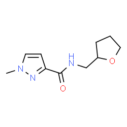 ChemSpider 2D Image | 1-Methyl-N-(tetrahydro-2-furanylmethyl)-1H-pyrazole-3-carboxamide | C10H15N3O2