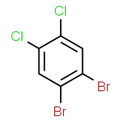 ChemSpider 2D Image | 1,2-Dibromo-4,5-dichlorobenzene | C6H2Br2Cl2