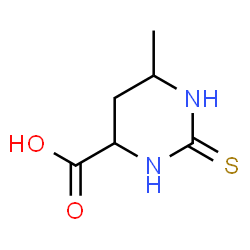 ChemSpider 2D Image | 6-Methyl-2-thioxohexahydro-4-pyrimidinecarboxylic acid | C6H10N2O2S