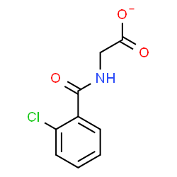 ChemSpider 2D Image | [(2-Chlorobenzoyl)amino]acetate | C9H7ClNO3
