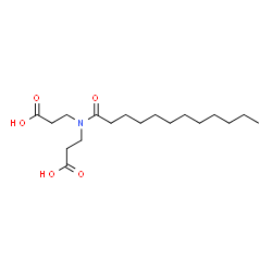 ChemSpider 2D Image | 3,3'-(Dodecanoylimino)dipropanoic acid | C18H33NO5