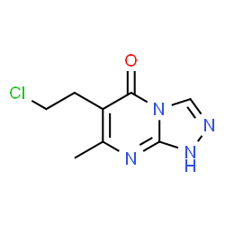 ChemSpider 2D Image | 6-(2-Chloroethyl)-7-methyl[1,2,4]triazolo[4,3-a]pyrimidin-5(1H)-one | C8H9ClN4O