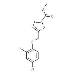 ChemSpider 2D Image | Methyl 5-[(4-chloro-2-methylphenoxy)methyl]-2-furoate | C14H13ClO4