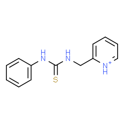 ChemSpider 2D Image | 2-{[(Phenylcarbamothioyl)amino]methyl}pyridinium | C13H14N3S