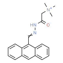 ChemSpider 2D Image | 2-[2-(9-Anthrylmethylene)hydrazino]-N,N,N-trimethyl-2-oxoethanaminium | C20H22N3O