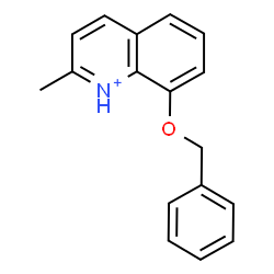 ChemSpider 2D Image | 8-(Benzyloxy)-2-methylquinolinium | C17H16NO