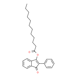 ChemSpider 2D Image | 1-Oxo-2-phenyl-1H-inden-3-yl laurate | C27H32O3