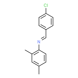 ChemSpider 2D Image | (E)-1-(4-Chlorophenyl)-N-(2,4-dimethylphenyl)methanimine | C15H14ClN