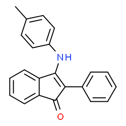 ChemSpider 2D Image | 3-[(4-Methylphenyl)amino]-2-phenyl-1H-inden-1-one | C22H17NO