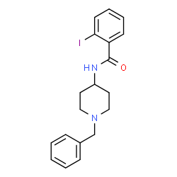 ChemSpider 2D Image | N-(1-Benzyl-4-piperidinyl)-2-iodobenzamide | C19H21IN2O
