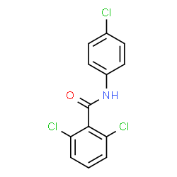 ChemSpider 2D Image | 2,6-Dichloro-N-(4-chlorophenyl)benzamide | C13H8Cl3NO