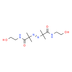 ChemSpider 2D Image | 2,2′-azobis[2-methyl-N-(2-hydroxyethyl)propionamide] | C12H24N4O4