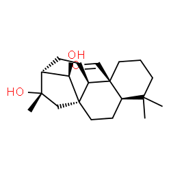 ChemSpider 2D Image | (5beta,8alpha,9beta,10alpha,13alpha,14R)-14,16-Dihydroxykauran-20-al | C20H32O3