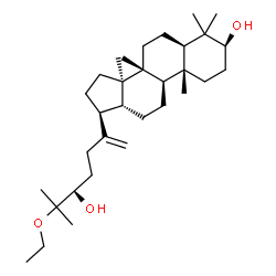ChemSpider 2D Image | (3beta,24R)-25-Ethoxydammar-20-ene-3,24-diol | C32H56O3