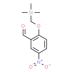 ChemSpider 2D Image | 5-Nitro-2-[(trimethylsilyl)methoxy]benzaldehyde | C11H15NO4Si