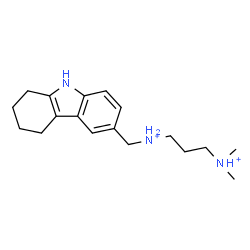 ChemSpider 2D Image | N,N-Dimethyl-N'-(2,3,4,9-tetrahydro-1H-carbazol-6-ylmethyl)-1,3-propanediaminium | C18H29N3