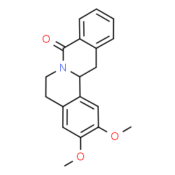 ChemSpider 2D Image | 2,3-Dimethoxy-5,6,13,13a-tetrahydro-8H-isoquinolino[3,2-a]isoquinolin-8-one | C19H19NO3