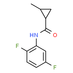 ChemSpider 2D Image | N-(2,5-Difluorophenyl)-2-methylcyclopropanecarboxamide | C11H11F2NO