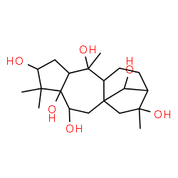 ChemSpider 2D Image | Grayanotoxane-3,5,6,10,14,16-hexol | C20H34O6