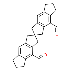 ChemSpider 2D Image | 3,3',5,5',6,6',7,7'-Octahydro-1H,1'H-2,2'-spirobi[s-indacene]-4,4'-dicarbaldehyde | C25H24O2