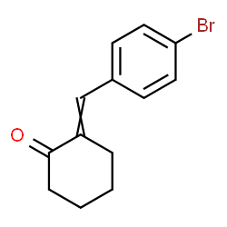 ChemSpider 2D Image | 2-(4-Bromobenzylidene)cyclohexanone | C13H13BrO