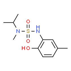 ChemSpider 2D Image | N'-(2-Hydroxy-5-methylphenyl)-N-isopropyl-N-methylsulfuric diamide | C11H18N2O3S