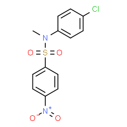 ChemSpider 2D Image | N-(4-Chlorophenyl)-N-methyl-4-nitrobenzenesulfonamide | C13H11ClN2O4S