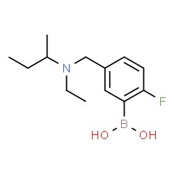 ChemSpider 2D Image | (5-{[sec-Butyl(ethyl)amino]methyl}-2-fluorophenyl)boronic acid | C13H21BFNO2