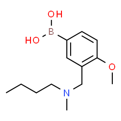 ChemSpider 2D Image | (3-{[Butyl(methyl)amino]methyl}-4-methoxyphenyl)boronic acid | C13H22BNO3