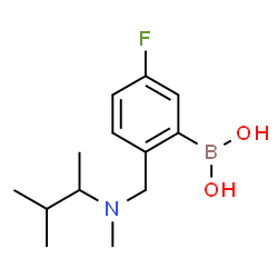 ChemSpider 2D Image | (5-Fluoro-2-{[methyl(3-methyl-2-butanyl)amino]methyl}phenyl)boronic acid | C13H21BFNO2