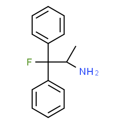 ChemSpider 2D Image | 1-Fluoro-1,1-diphenyl-2-propanamine | C15H16FN